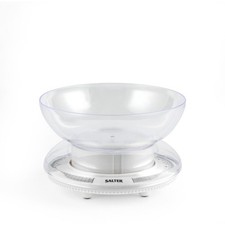 Salter Mechanical Kitchen Scale Rotating Dial Dishwasher Safe Weighing Bowl 3KG