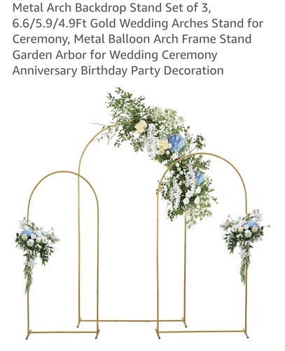 Heyzoey wedding arch set 3 - arch,