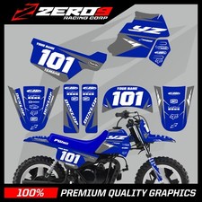 YAMAHA PW 50 GRAPHICS KIT PEEWEE 50 GRAPHICS MINI BIKE GRAPHICS RACER BLU/GRY