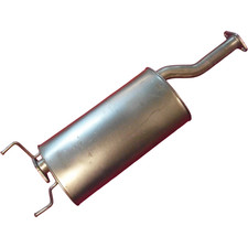 Center silencer exhaust system