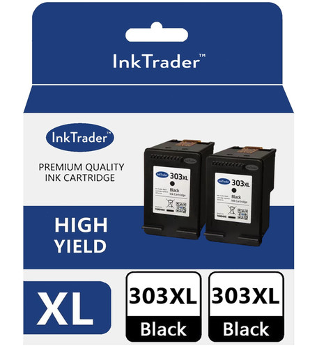 Refilled 303xl black ink - 303xl, x2