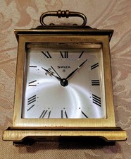 Vintage Swiza 8 Day Brass