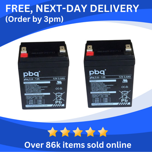 12v 6ah pbq - x, batteries