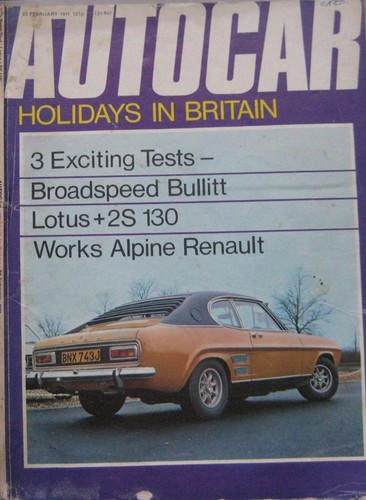 Autocar magazine 1971 - autocar, 25/2/1971