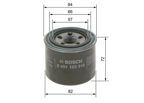 Oil filter bosch 451 - filter, 0