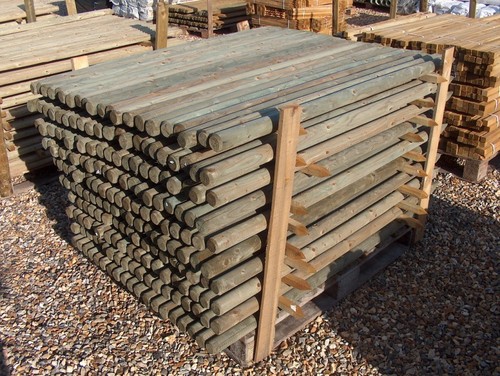 Wooden fence posts 1 - 50,