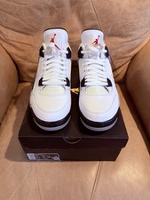 Nike Air Jordan IV 4 Retro PGA Golf Shoes Cleats White Cement Men 10 CU9981-100