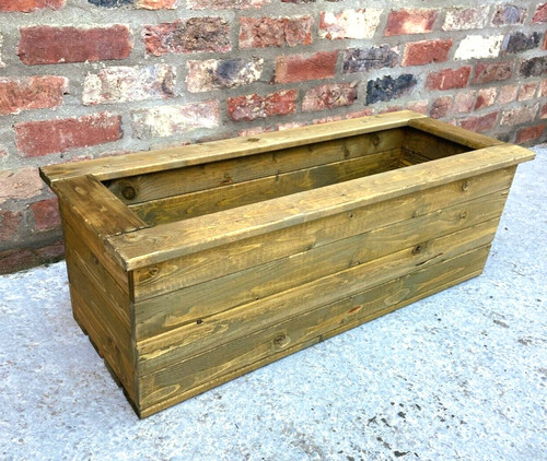 Large wooden planter - planter, trough