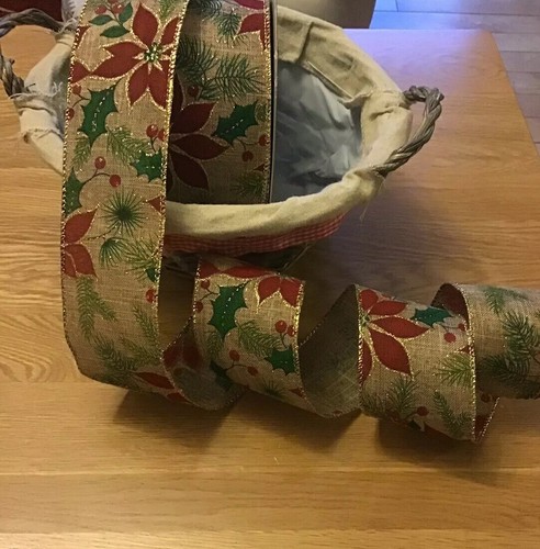 Christmas wired ribbon - christmas,