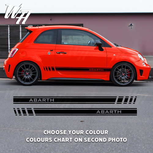 Side stripes for fiat - side, 500