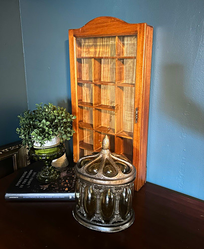 Wood wall mounted curio - wall-mounted,