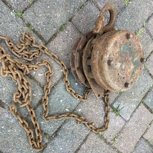 Block and tackle chain - and, hoist
