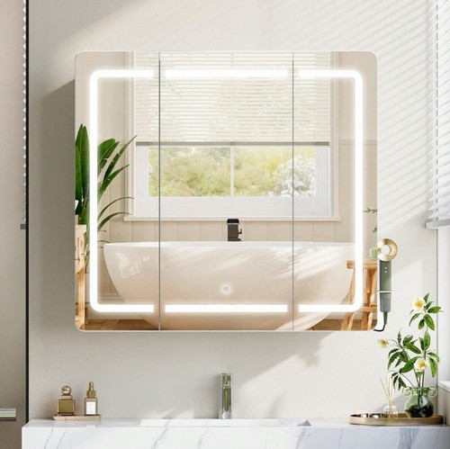 Bathroom mirror cabinet with - mirror,