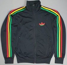 Adidas Jamaica Track Jacket Small Rasta Reggae Casual Retro Track Top Firebird