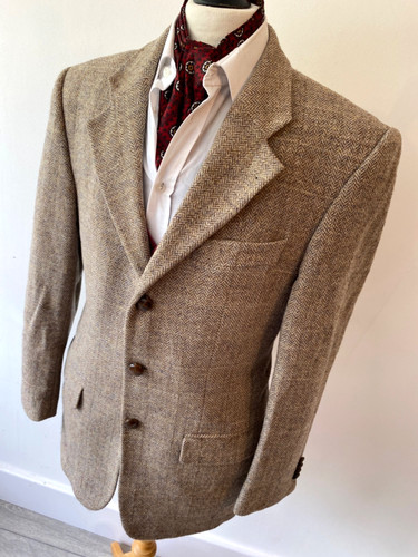 Harris tweed mens beige - tweed,