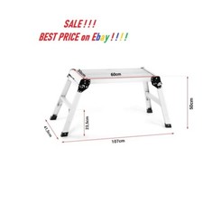 Contractor Folding Step up Work Platform Bench Stool Aluminium Home Ladder