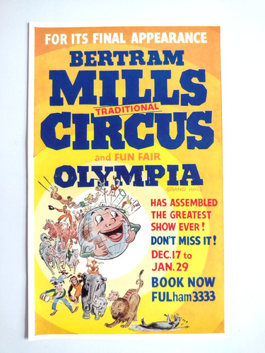 Vintage 1965 bertram mills - vintage,