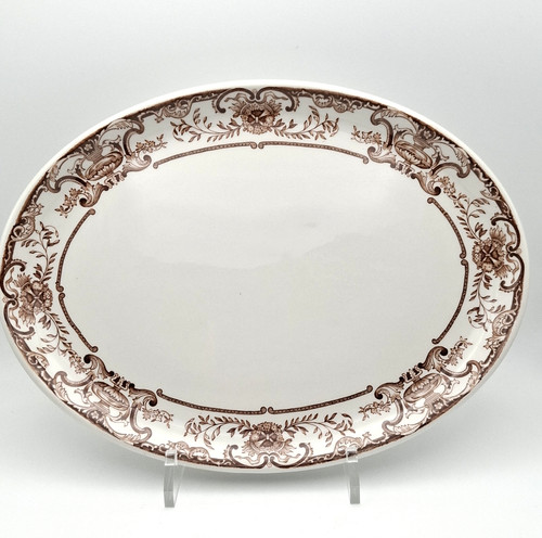 Vintage oval serving platter - vintage,