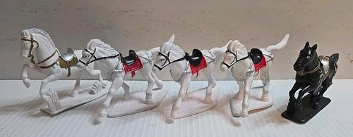 Lot white black horse - white, &