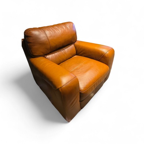 Vintage leather club armchair - vintage,
