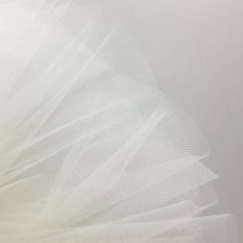 Cream bridal tulle veil - , fabric