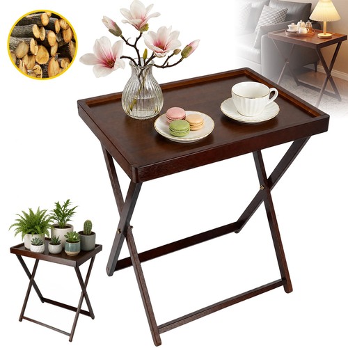 Patio tray table wooden - patio,
