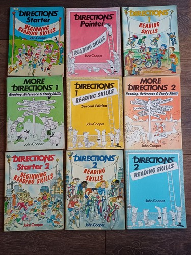 Joblot directions books - 9, x