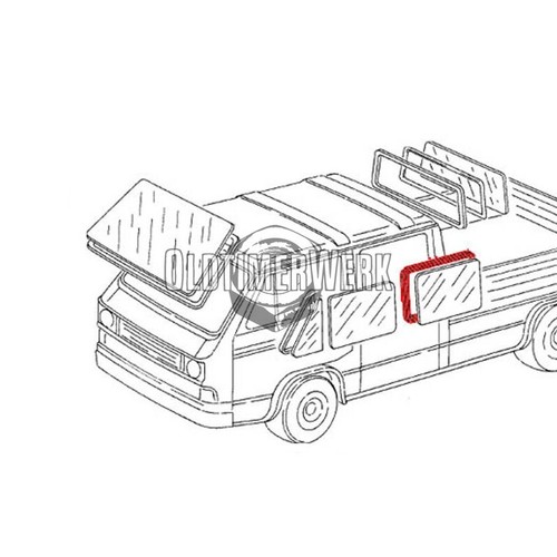 Seal for side window - , doka