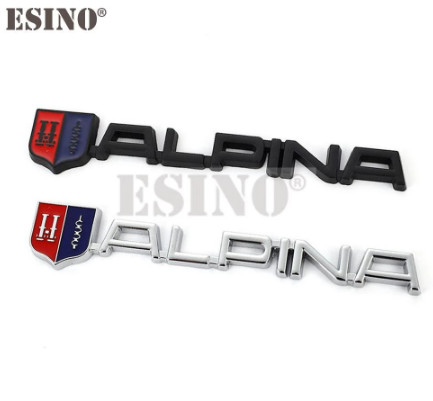 Chrome alpina emblem - alpina, rear