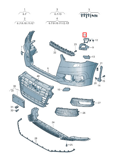 New genuine audi front - a1, 8x