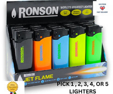 5 x Ronson lighters JET FLAME