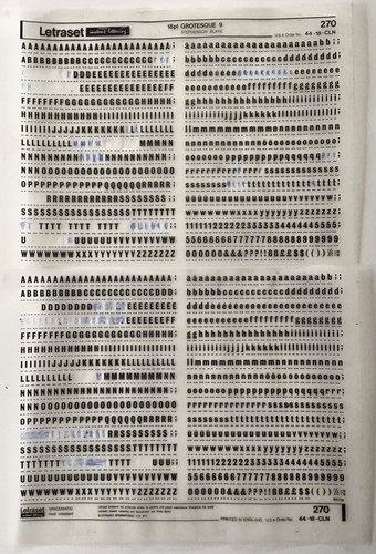 Letraset lettering 18pt - lettering,