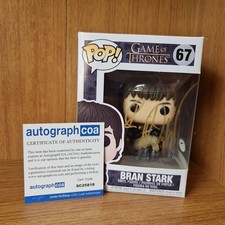 Funko Pop! Game Of Thrones Bran Stark #67 Signed By Isaac Hempstead Wright