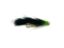 6 x Mini Snake Flies - Black - 5cm length - Trout Fishing Flies