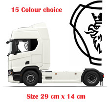 Scania Vabis truck half split window graphic stickers griffins inside or out 15 