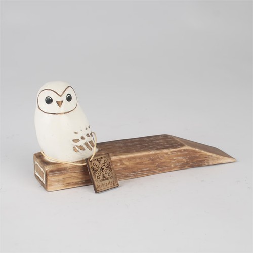 Wooden owl door - door, stopper