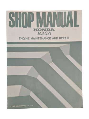 Honda b20a shop manual - manual, 1987