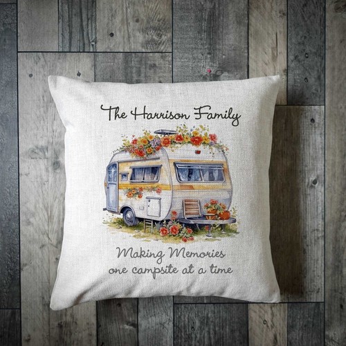 Personalised caravan cushion - personalised,