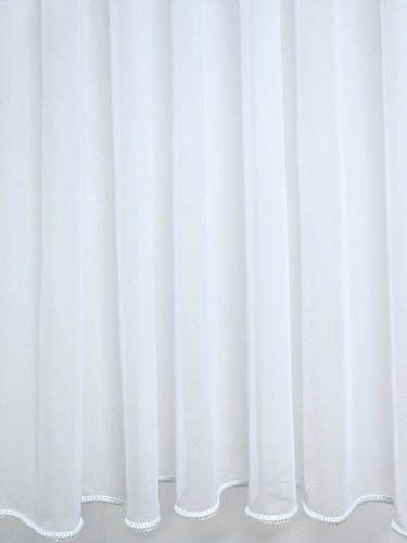 Plain net curtains weighted - plain,