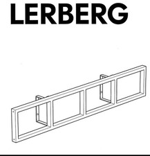 New Old Stock IKEA Lerberg DVD CD Media Wall Mount Shelf Rack, White 001.572.46
