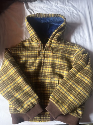 2023 supreme plaid wool hooded - plaid,