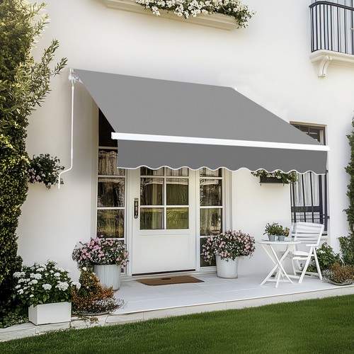 7ft patio manual - manual, awning