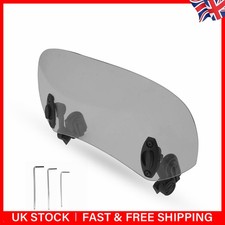 1x Motorcycle Clip On Windshield Wind Screen Smoke Deflector Extension Spoiler