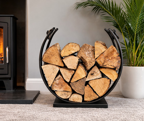 Modern black metal log - black,