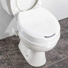 Savanah Raised Toilet Seat 6”/15cm with Lid Heavy Duty High Elevated Raiser