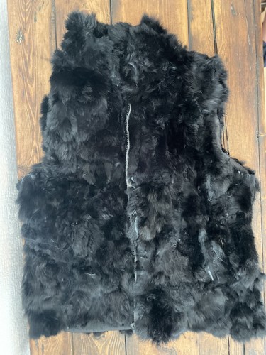 Vintage rabbit fur - fur, black
