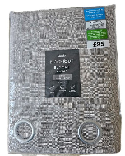 Dunelm curtains elmore - elmore, pebble