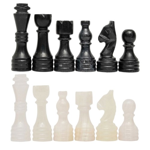 Marble chess pieces only with - marble,