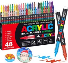 48 Colours Acrylic Paint Brush