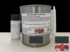 DEEP GREY TOPCOAT FLOCOAT 500g KIT BOAT REPAIR FIBREGLASS RESIN MOULDS